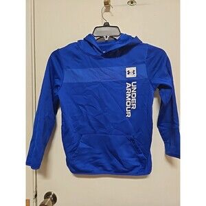 Under Armour Boys Blue Mountain Logo Hoodie Pullover Size YM YOUTH MEDIUM